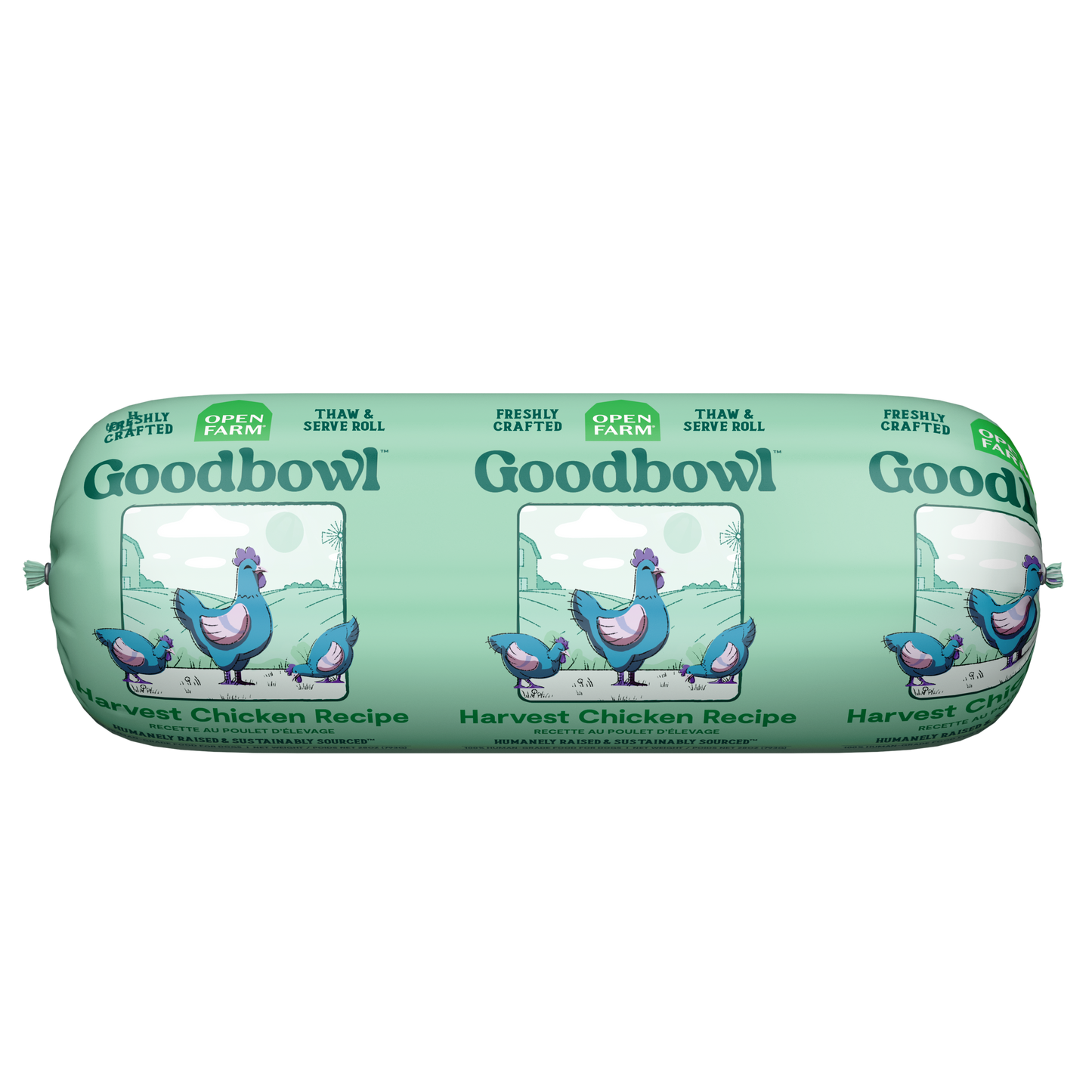 Open Farm Goodbowl Freshly Crafted Chicken & Grass-Fed Beef Recipe Roll 28oz Roll