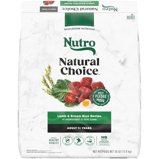 Nutro Natural Choice Dry Dog Food Adult Lamb & Brown Rice Recipe 30lb bag