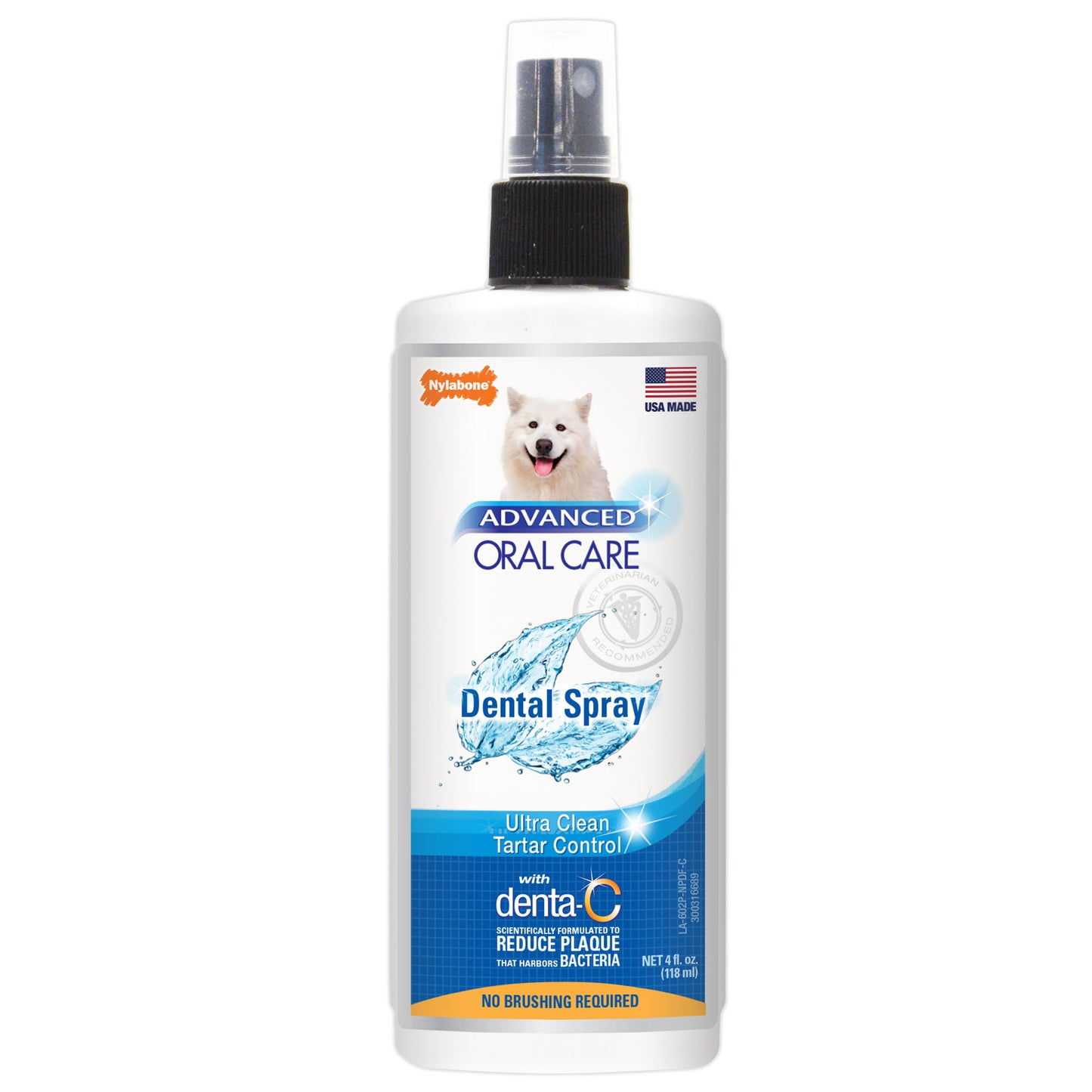 Nylabone Advanced Oral Care Dental Spray Fresh Breath 4oz