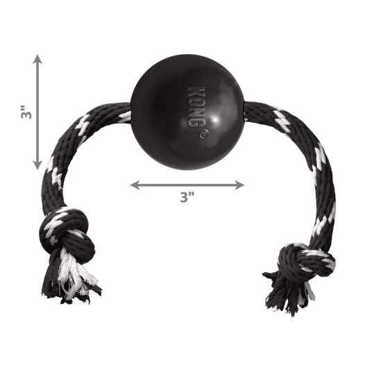 Kong Dog Toy KONG Extreme Ball with Rope Large