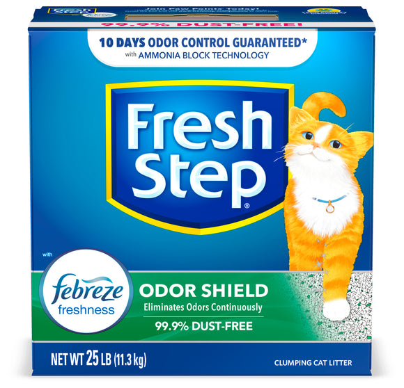 Fresh Step Odor Shield Scented Litter Clumping Cat Litter 25lb