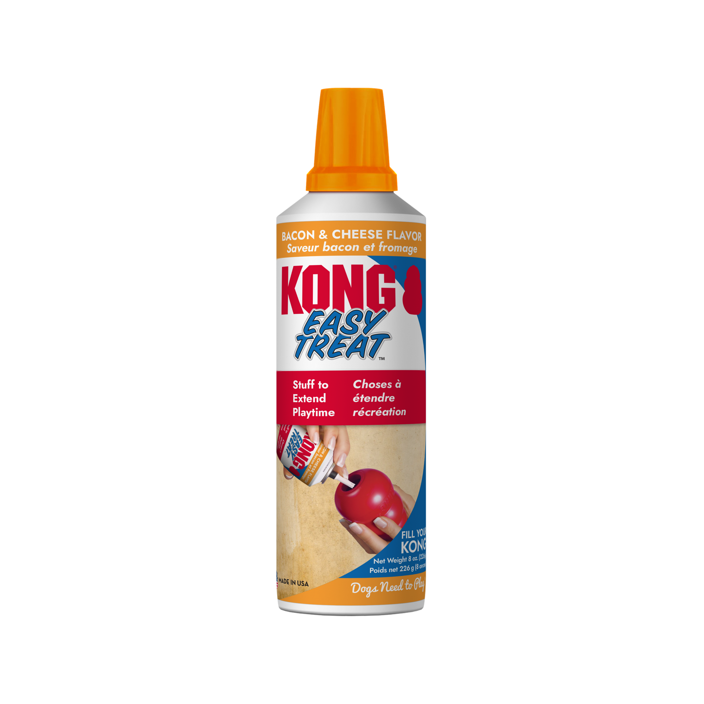 Kong Dog Treat Easy Treat Bacon & Cheese 8oz