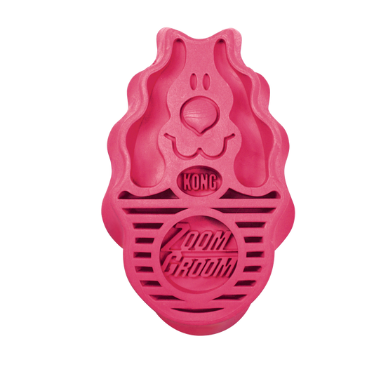 Kong ZoomGroom Raspberry Large