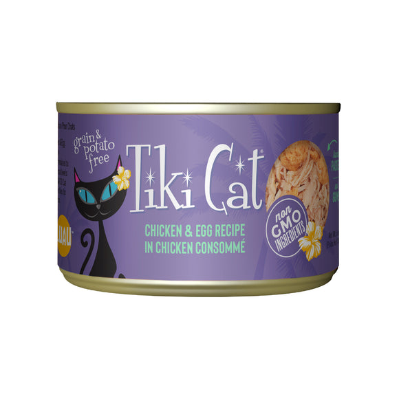 Tiki Cat Luau Wet Cat Food Chicken & Egg 6oz Can