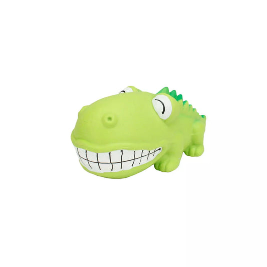 Coastal Rascals Grunt Dog Toy 7in Big Head Alligator
