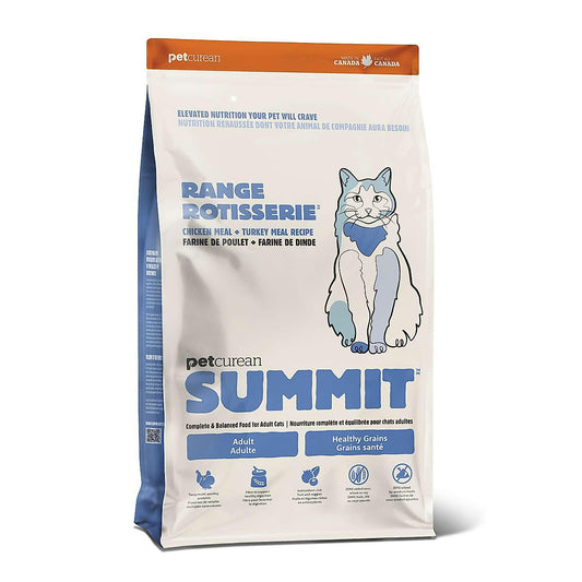 Petcurean Summit Range Rotisserie, Dry Cat Food, Chicken Meal and Turkey Meal 3lb Bag