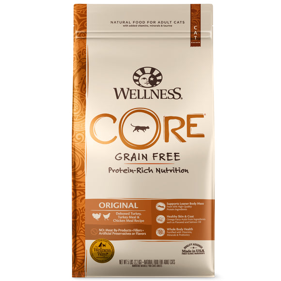Wellness CORE Grain-Free Original Formula Dry Cat Food 5lb Bag