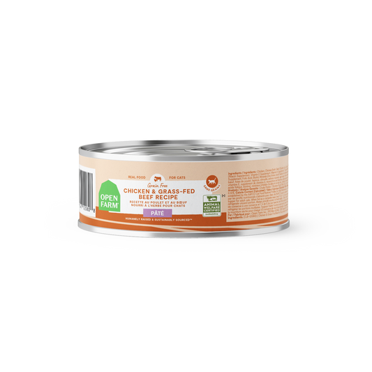 Open Farm Chicken & Grass-Fed Beef Pâté For Cats 5.3oz Can