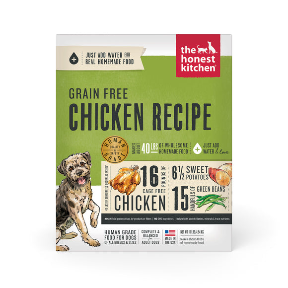The Honest Kitchen Dehydrated Grain Free Chicken Dog Food 10lb