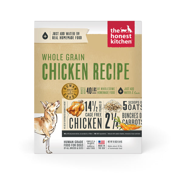 The Honest Kitchen Dehydrated Whole Grain Chicken Dog Food 10lb
