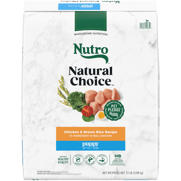 Nutro Natural Choice Dry Dog Food Puppy Chicken & Brown Rice Recipe 13lb bag