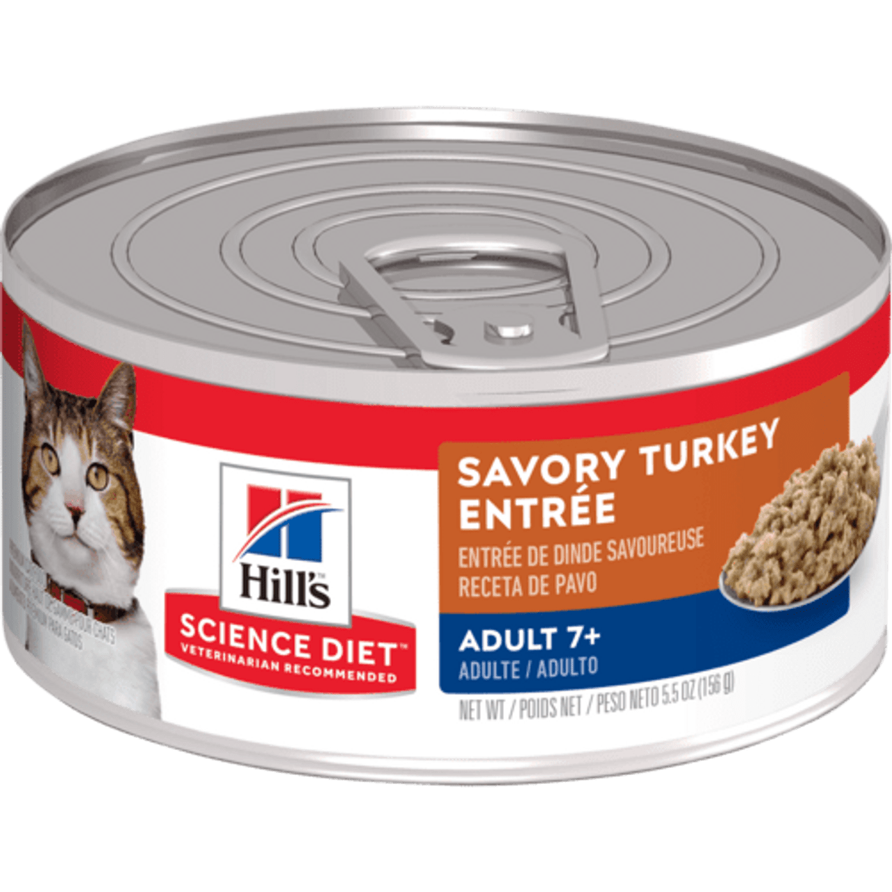 Hill's Science Diet Adult 7+ Savory Turkey Entree Canned Cat Food, 5.5oz