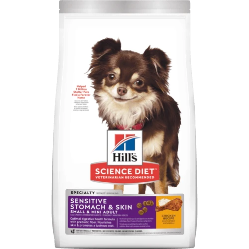 Hill's Science Diet Sensitive Stomach & Skin Small & Mini Adult Dog Food 4lb