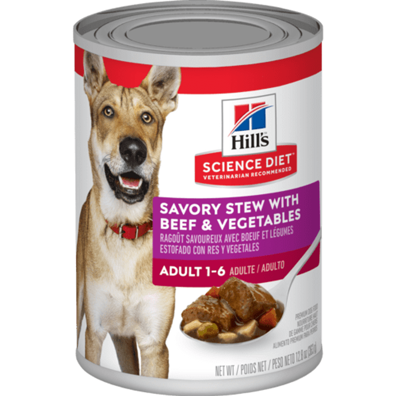 Hill's Science Diet Adult Savory Stew with Beef & Vegetables, Can, 12.8oz