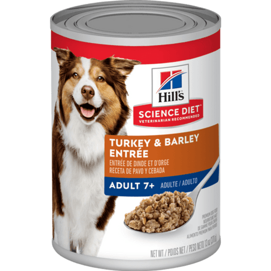 Hill's Science Diet Adult 7+ Turkey & Barley Entree Canned Dog Food, 13oz