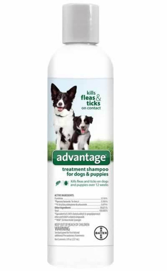 Bayer Advantage Treatment Shampoo for Dogs & Puppies 8oz