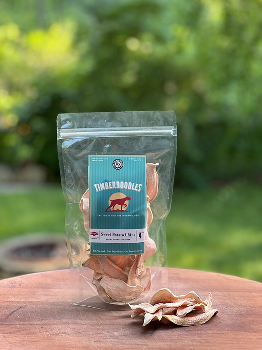 Timberdoodles Dog Treats 4oz Sweet Potato