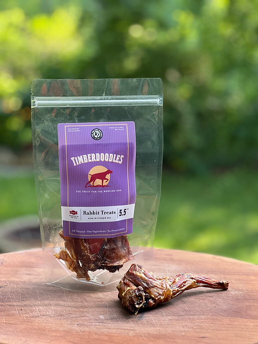 Timberdoodles Dog Treats 5.5oz Rabbit