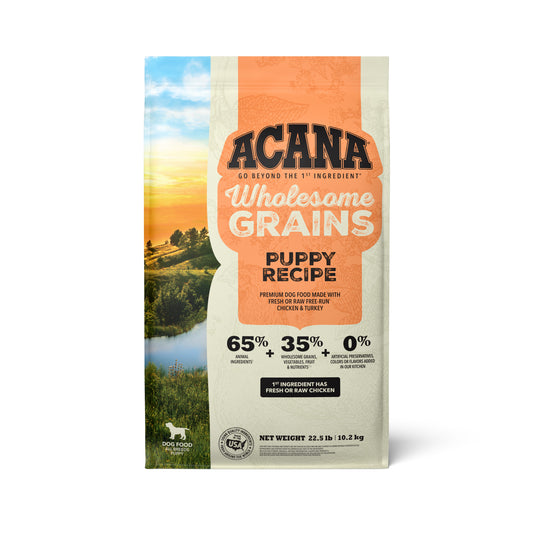 ACANA Wholesome Grains Puppy, 22.5lb