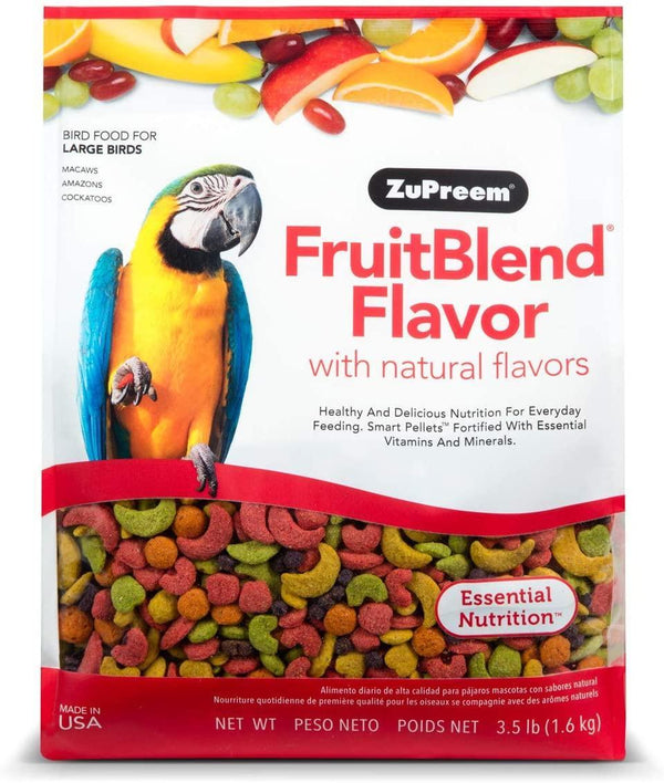 ZuPreem FruitBlend Flavor Bird Food for Large Birds 3.5lb