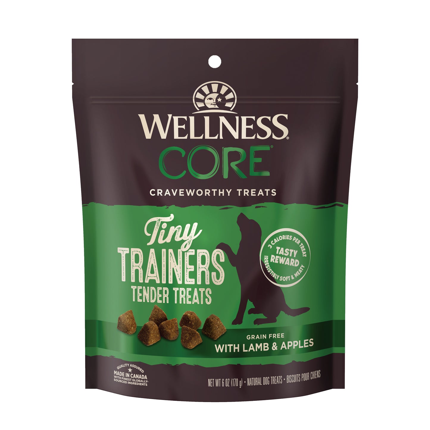 Wellness CORE Tiny Trainers Tender Treats, Grain Free, Lamb & Apple, 6oz