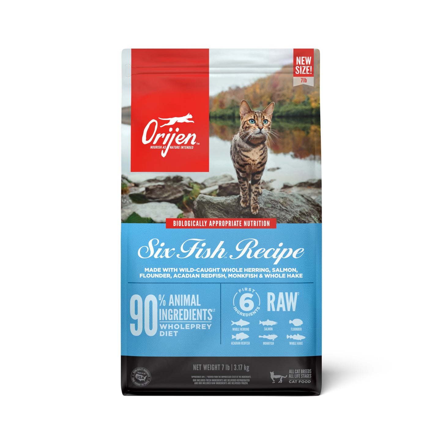 Orijen Six Fish Dry Cat food 7LB