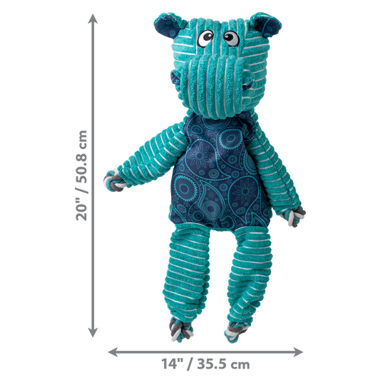 Kong Dog Toy Floppy Knots Hippo Jumbo