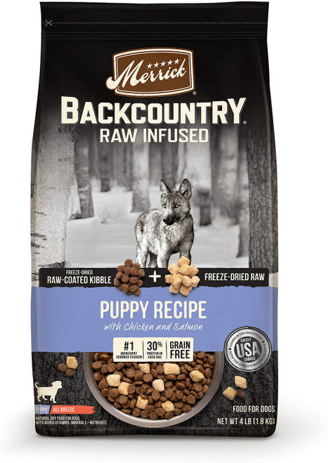 Merrick Backcountry Grain Free Raw Infused Puppy Recipe 22 Lb