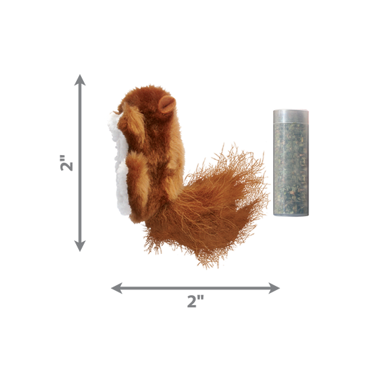 Kong Cat Toy Refillables Squirrel with Catnip