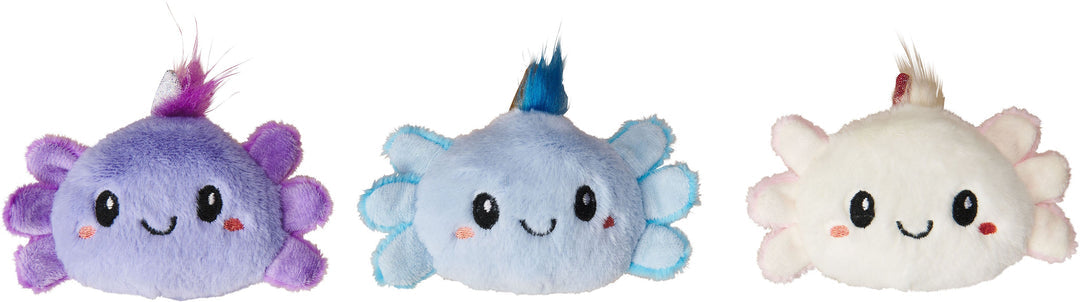 Spot Ethical Pet Axolotl Faces Catnip Cat Toy 5 in Assorted Single