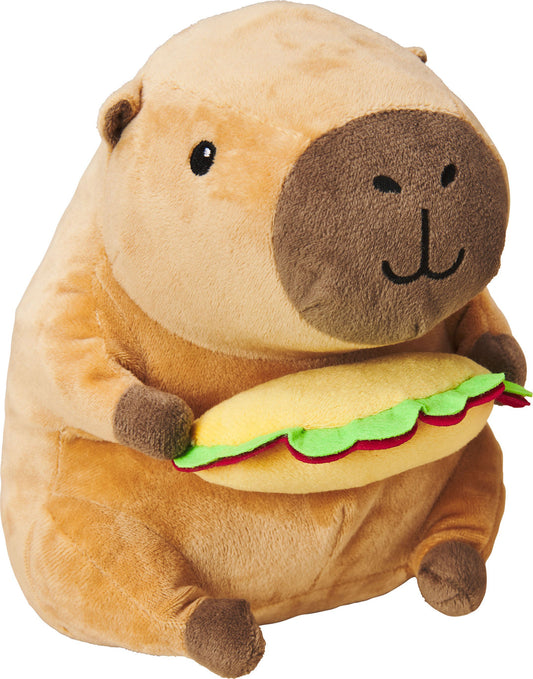 Spot Ethical Pet Capybara with Taco Plush Dog Toy 8 in