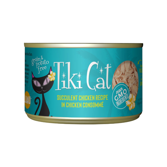 Tiki Cat Luau Wet Cat Food Succulent Chicken 6oz Can