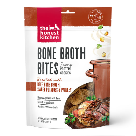 The Honest Kitchen Bone Broth Bites: Roasted with Beef Bone Broth & Sweet Potatoes, 8oz