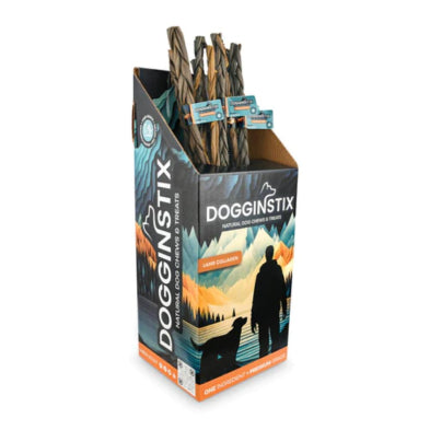 Dogginstix Braided Lamb Collagen 24in single