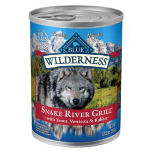 Blue Buffalo Wilderness Snake River Grill Trout, Venison & Rabbit Wet Dog Food 12.5oz