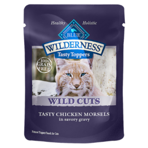 Blue Buffalo Wilderness Wild Cuts Tasty Toppers Chicken Adult Cat Food 3oz pouch