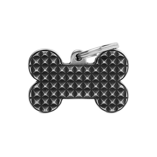 My Family ID Big Bronx Studs Bone Tag