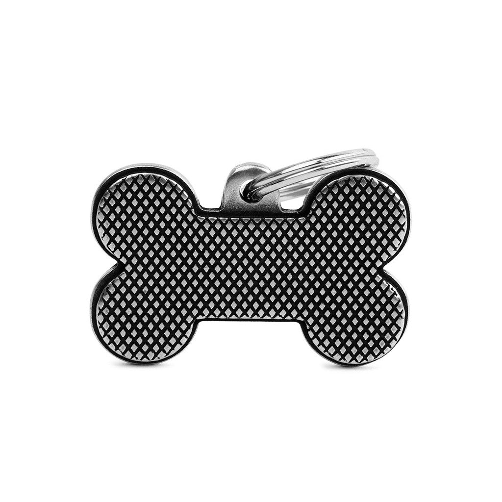 My Family ID Big Bronx Rhombus Bone Tag