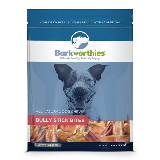 Barkworthies Bully Stick Bites 12 oz