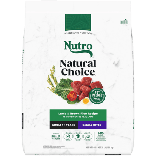 Nutro Natural Choice Dry Dog Food Adult Small Bites Lamb & Brown Rice Recipe 12lb bag