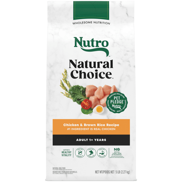 Nutro Natural Choice Dry Dog Food Adult Chicken & Brown Rice Recipe 5lb bag