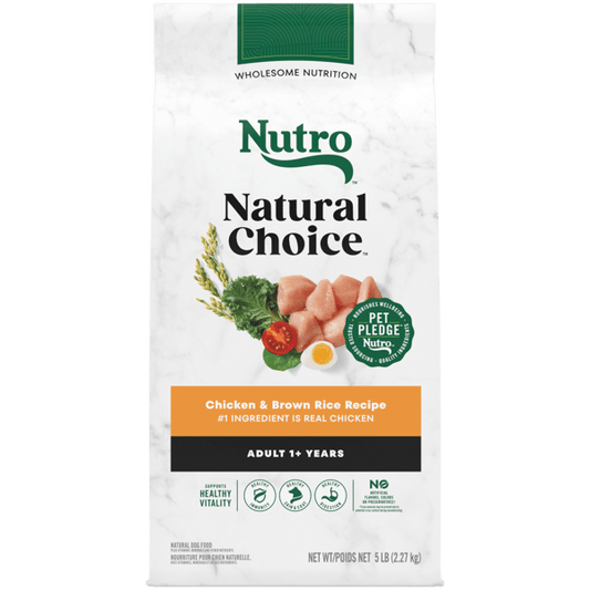 Nutro Natural Choice Dry Dog Food Adult Chicken & Brown Rice Recipe 5lb bag