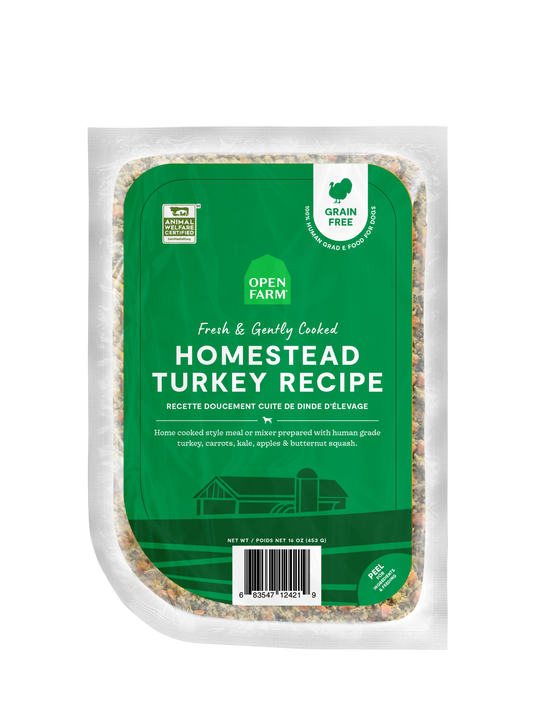 Open Farm Homestead Turkey Recipe Gently Cooked For Dogs 96oz Box