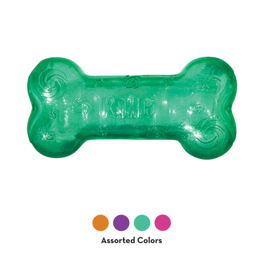 Kong Dog Toy Squeezz Crackle Bone Medium Assorted