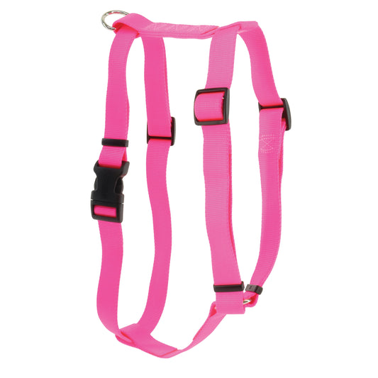 Coastal Standard Adjustable Dog Harness, Neon Pink, Medium - 3/4in x 18-30in