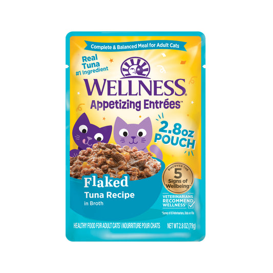 Wellness Appetizing Entrées Flaked Tuna Adult Wet Cat Food 2.8oz