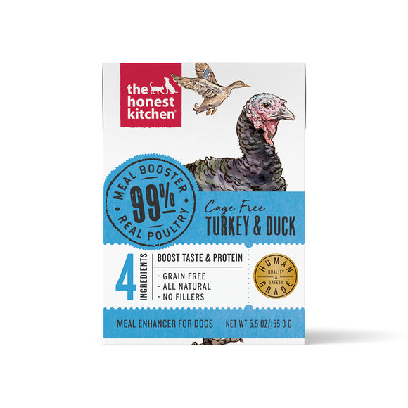 The Honest KitchenMeal Booster: 99% Turkey & Duck Dog Food Topper 5.5oz