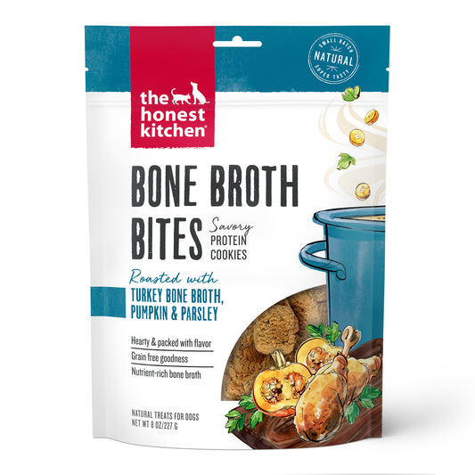The Honest Kitchen Bone Broth Bites: Roasted with Turkey Bone Broth & Pumpkin, 8oz