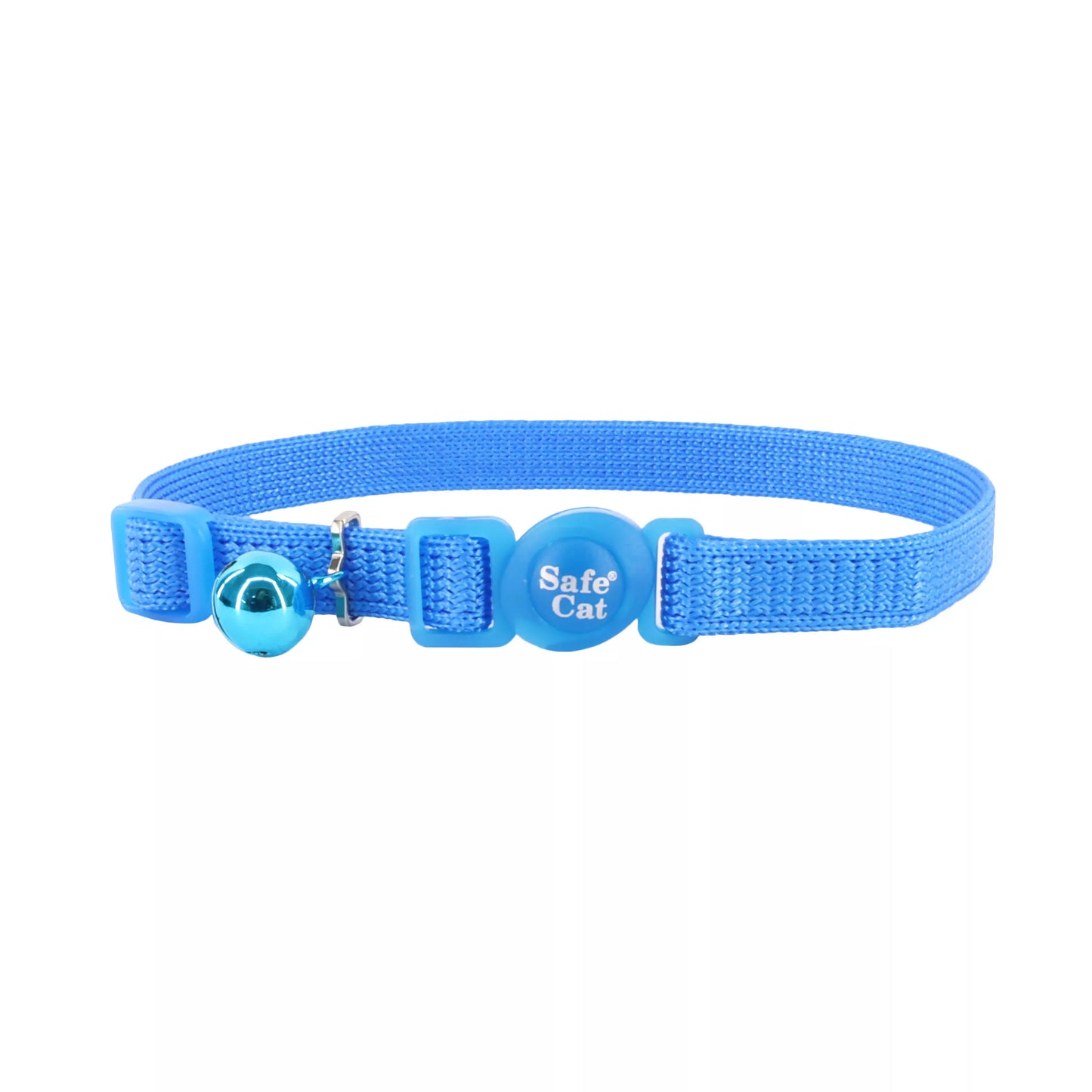 Coastal Safe Cat 3/8in Wide 8-12in Snag-proof Breakaway Collar Blue Lagoon