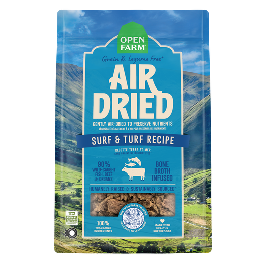 Open Farm Air Dried Surf & Turf Recipe For Dogs 16oz Bag